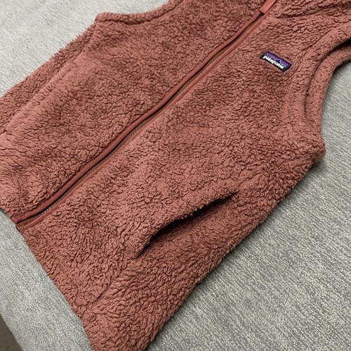 Patagonia Jacket Girls Medium 10 Youth Sherpa Vest Los Gatos Full Zip Fleece - Picture 10 of 11