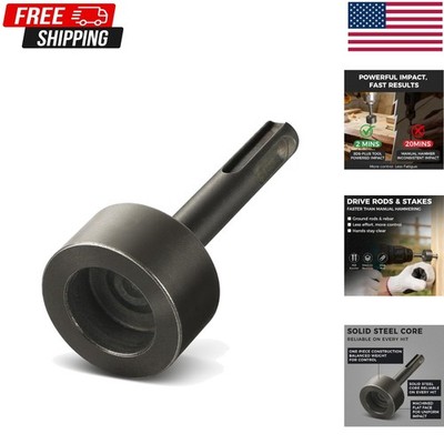 SDS Plus Ground Rod Driver   Hammer Drill Attachment for Driving Ground Rods,...