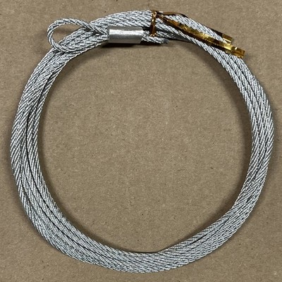 Pendant Systems AC3/32-120G-L Galvanized 3/32  Aircraft Cable w/ 1'' Loop 10' 7x7