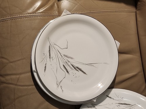 Set of 5 Rosenthal Dinner Plates with Ceres Wheat Pattern And Porcelain Rim. - Picture 8 of 10
