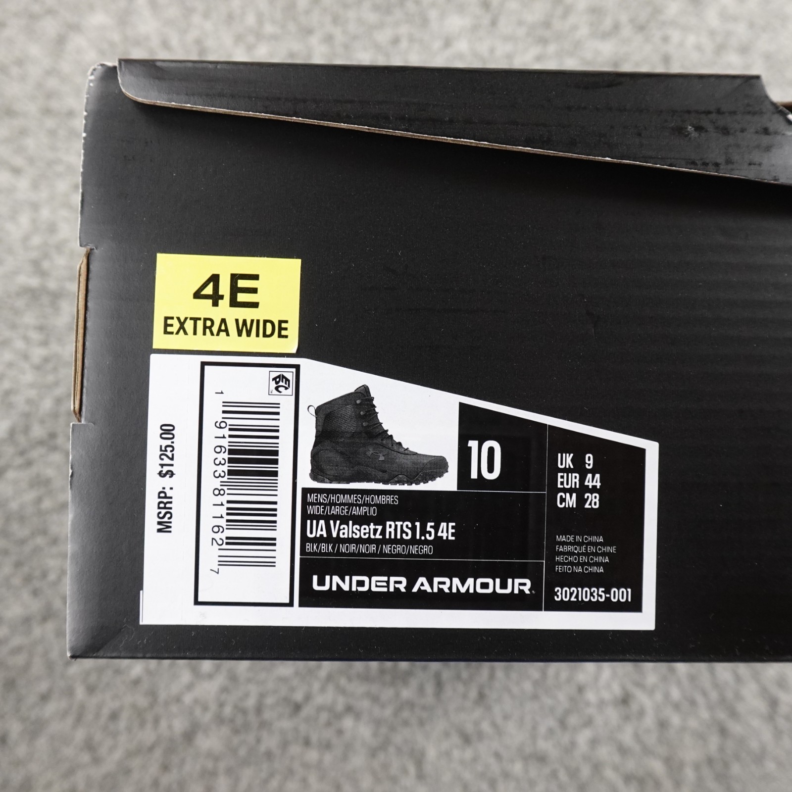 NEW Under Armour Boots Mens 10 4E Valsetz RTS 1.5 Lace Up Tactical Combat Army