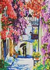 Needlepoint Painted Canvas Gobelin 12995 24"x32" Collection D'Art