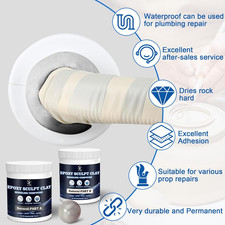 Epoxy Putty Sculpt Clay, 2 Part A  B for Sculpting, Modeling, Building, and Rep