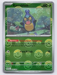 Karrablast (Poke Ball Pattern) 009/086 Black Bolt