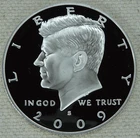 2009-S Kennedy Silver Half Dollar Proof DCAM 90% US Mint Coin 50C Free Shipping