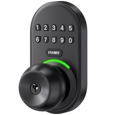 Keypad Smart Door Knob Lock, Keyless Entry Digital Lock with Handle,