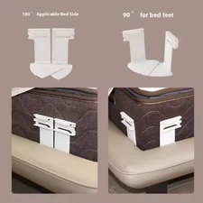 4-Pack Heavy-Duty Bed Sheet Holders with Lock Strips — Corner Fastener Straps