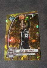 2024-25 Bowman University Chrome - Josh Hubbard #35 Gold Refractor /50 (RC)