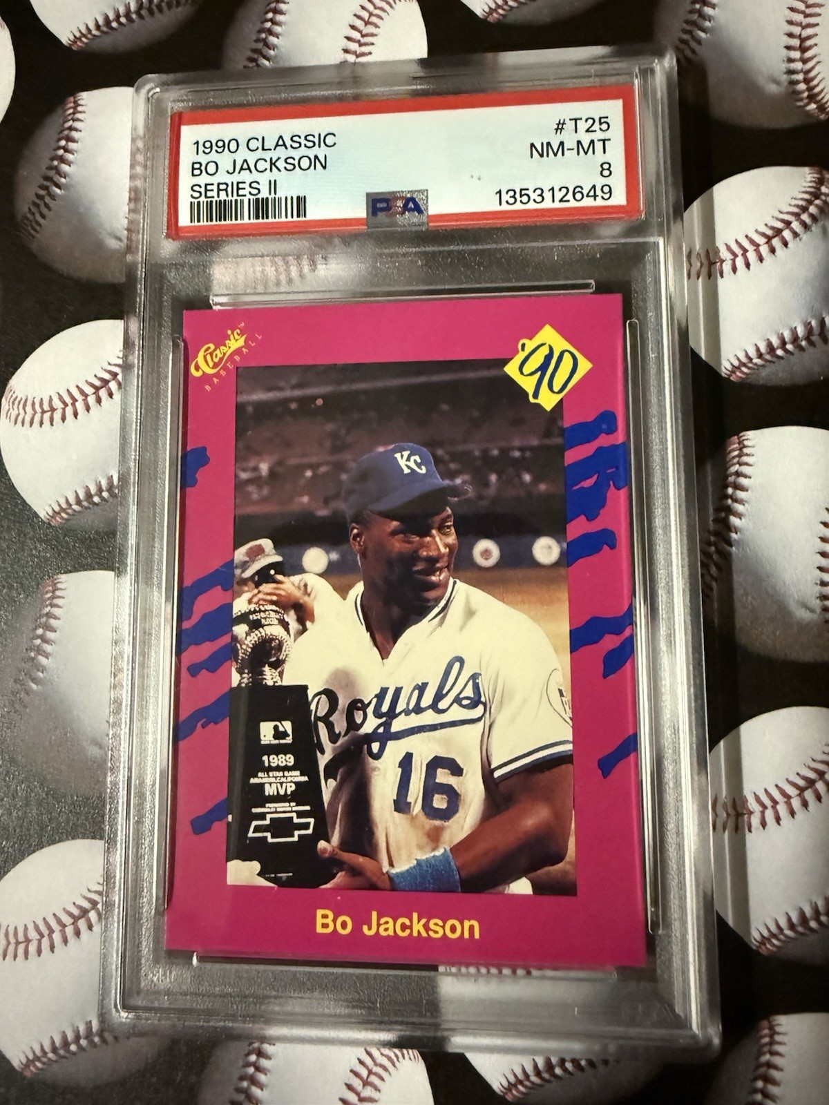 ⚾🔥1990 Bo Jackson T25 Rare Travel Set Card💎 PSA 8 Classic/Vintage/ MLB👀 view 4