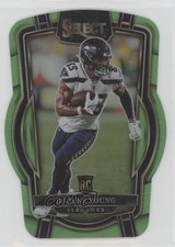 2022 Panini Select Club Level Neon Green Prizm Die-Cut 294/299 Dareke Young 9s2