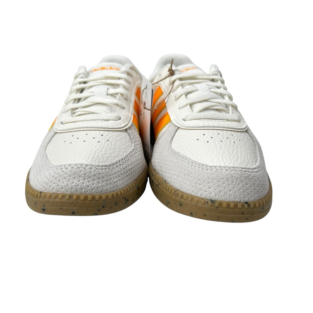 Adidas Breaknet Sleek Cream White Orange Gum Shoes IH7753 Women's