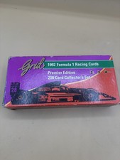 1992 Grid Formula 1 Racing Cards Premier Edition 200 Card Collector's Set  