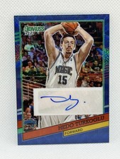 2022-23 Donruss Optic, Hedo Turkoglu Retro Series Signatures Blue Wave Prizm