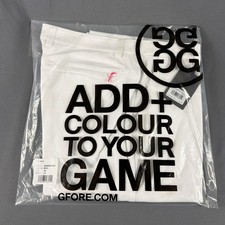 G/Fore G4 Golf Pants Tour Tech 34 x 32 Snow Polyester NWT MSRP $165