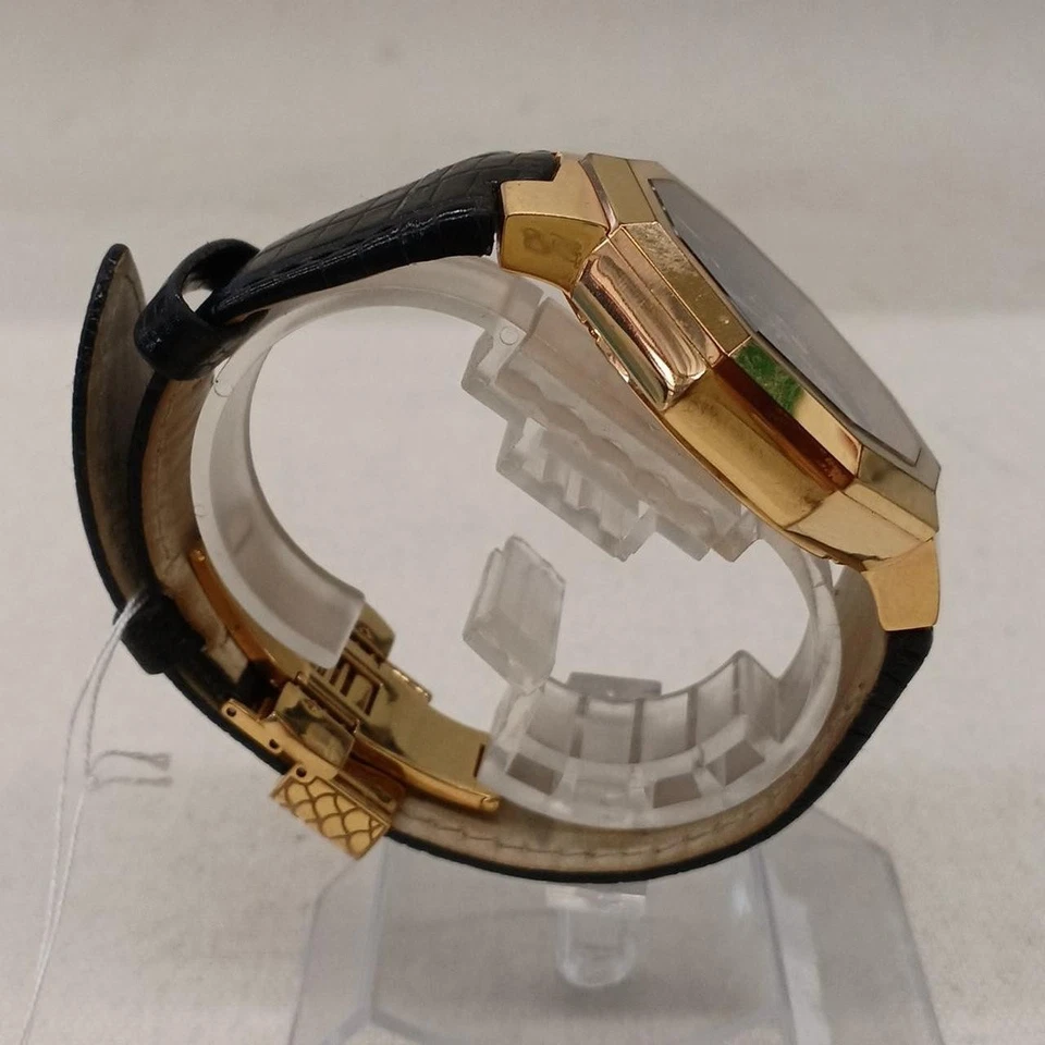 ROBERTO CAVALLI por Franck Muller IG003 Cuarzo Negro Dorado Usado Foto 3 de 4