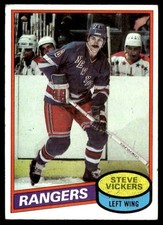 1980-81 Topps Steve Vickers New York Rangers #23