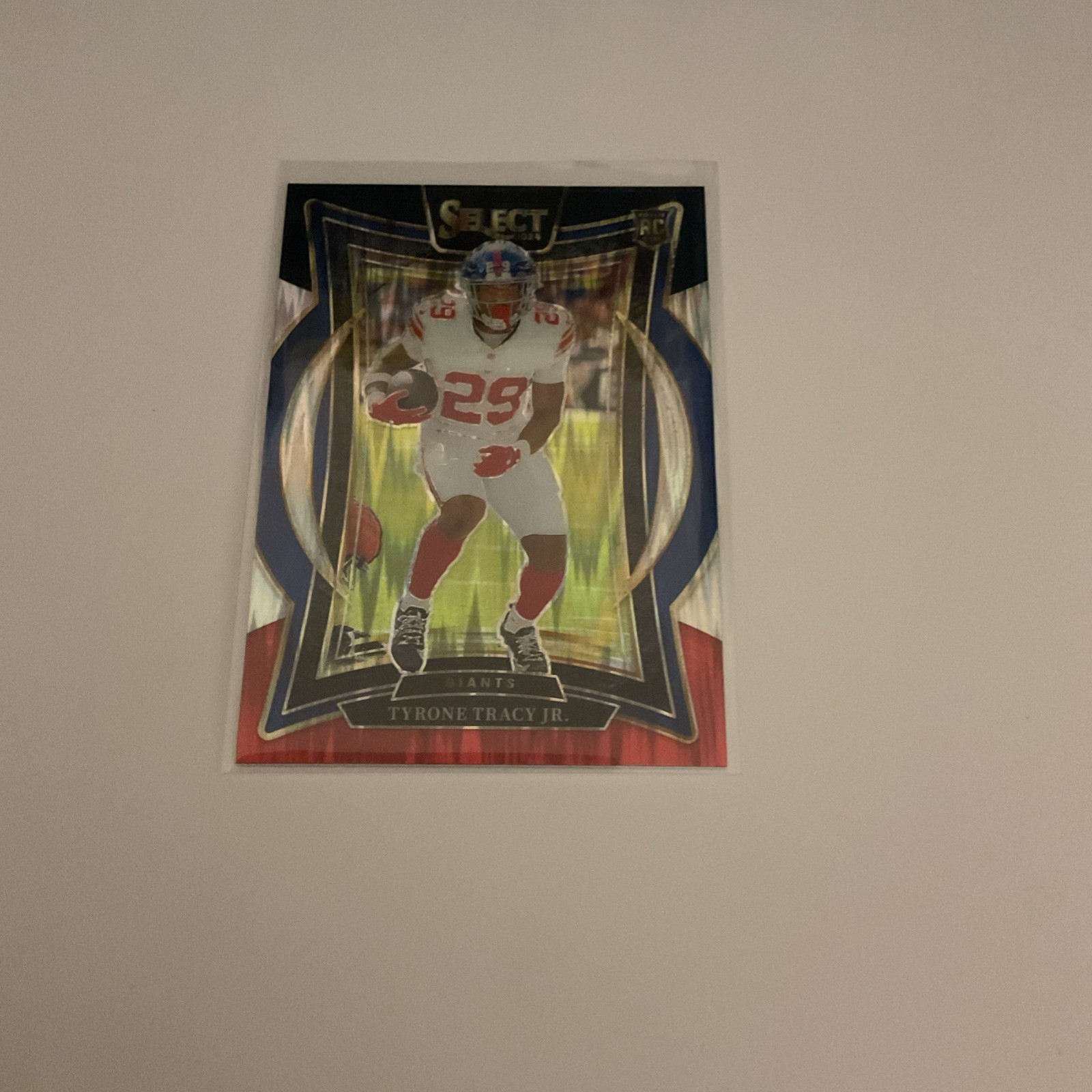 2024 Panini Select - Concourse Tyrone Tracy Jr. #61 Red & Blue Shock Prizm (RC)