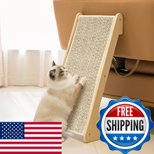 PETKARAY Sisal Cat Scratcher Ramp, L Shaped Scratching Post and Scratch Pad for