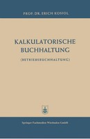 Erich Kosiol | Kalkulatorische Buchhaltung | Taschenbuch | Deutsch | Viii