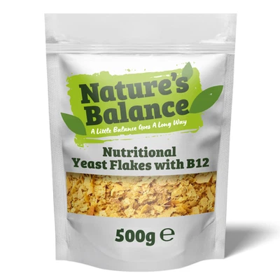 Nutritional Yeast Flakes 1kg Engevita Nooch with B12 & Vit D By Nature's Balance