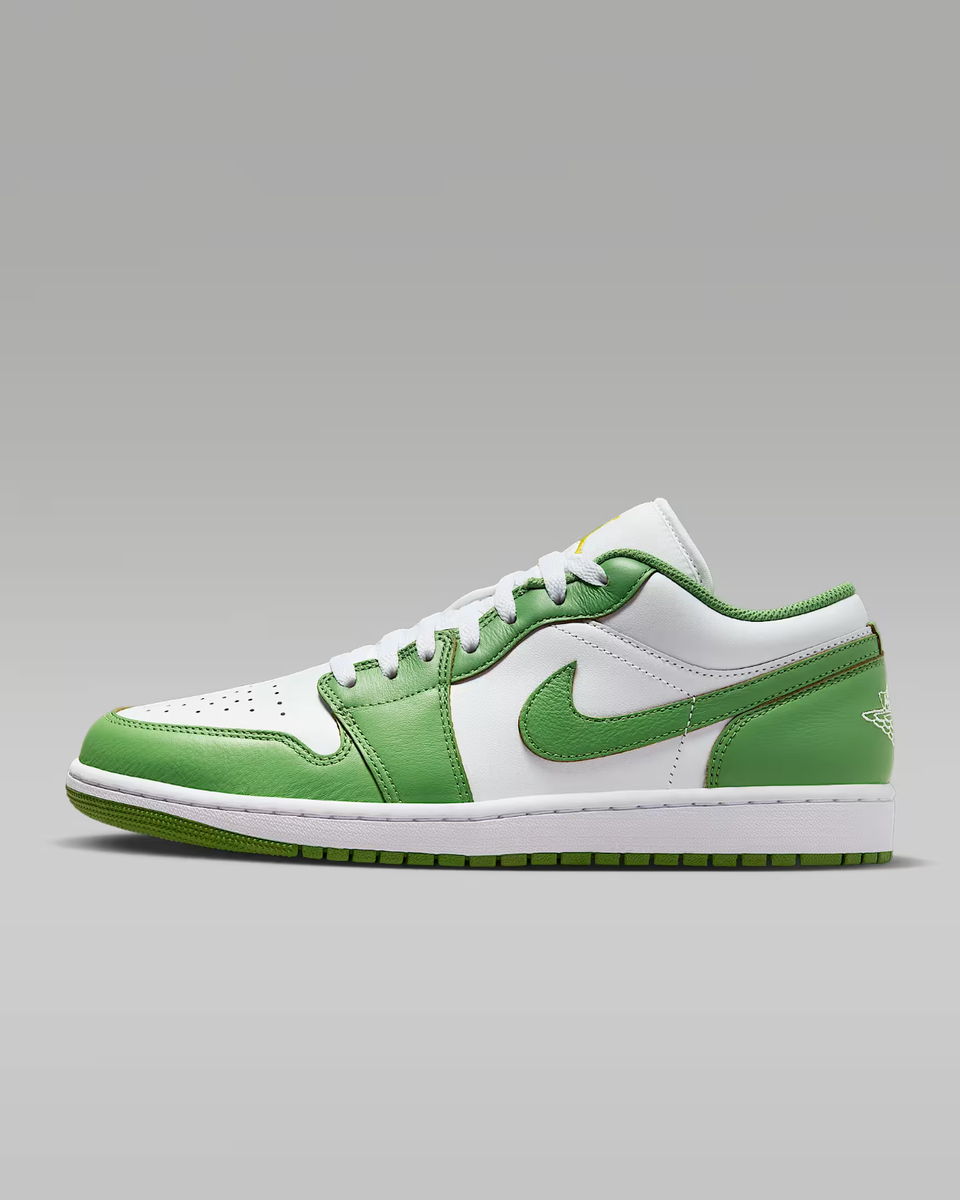 Jordan 1 Low SE White Lightning Chlorophyll Green Men's | Size 8