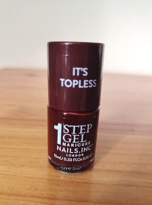 Nails Inc 1 Step Gel Manicure It s Topless Billie Nagellack 10ml Brandneu