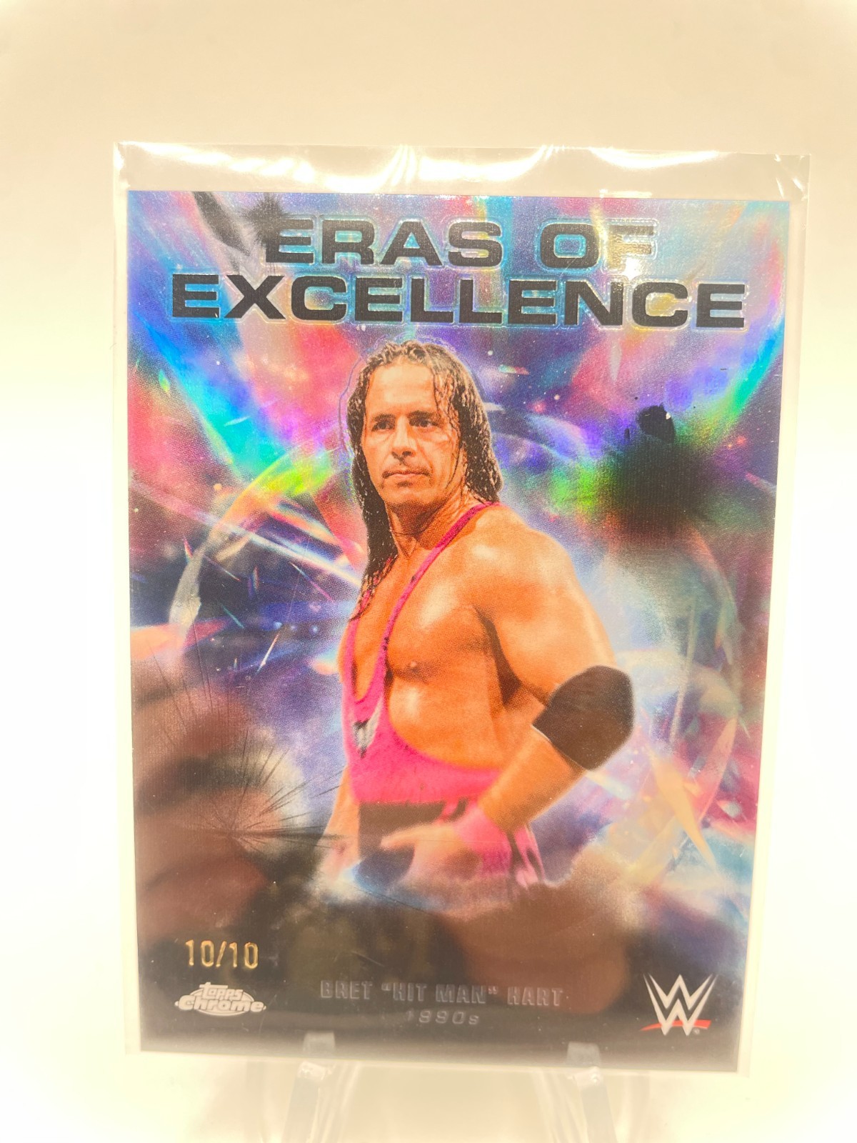 2026 Topps Chrome WWE Bret Hit Man Hart Eras Of Excellence 10/10