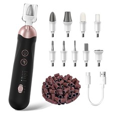 Professional Manicure Pedicure Kit, Cordless Electric Nail File Set, Recharge...