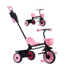 Uimoso Toddler Tricycle  Stroller for Ages 1.5-5 Kids Trike with Push Handle