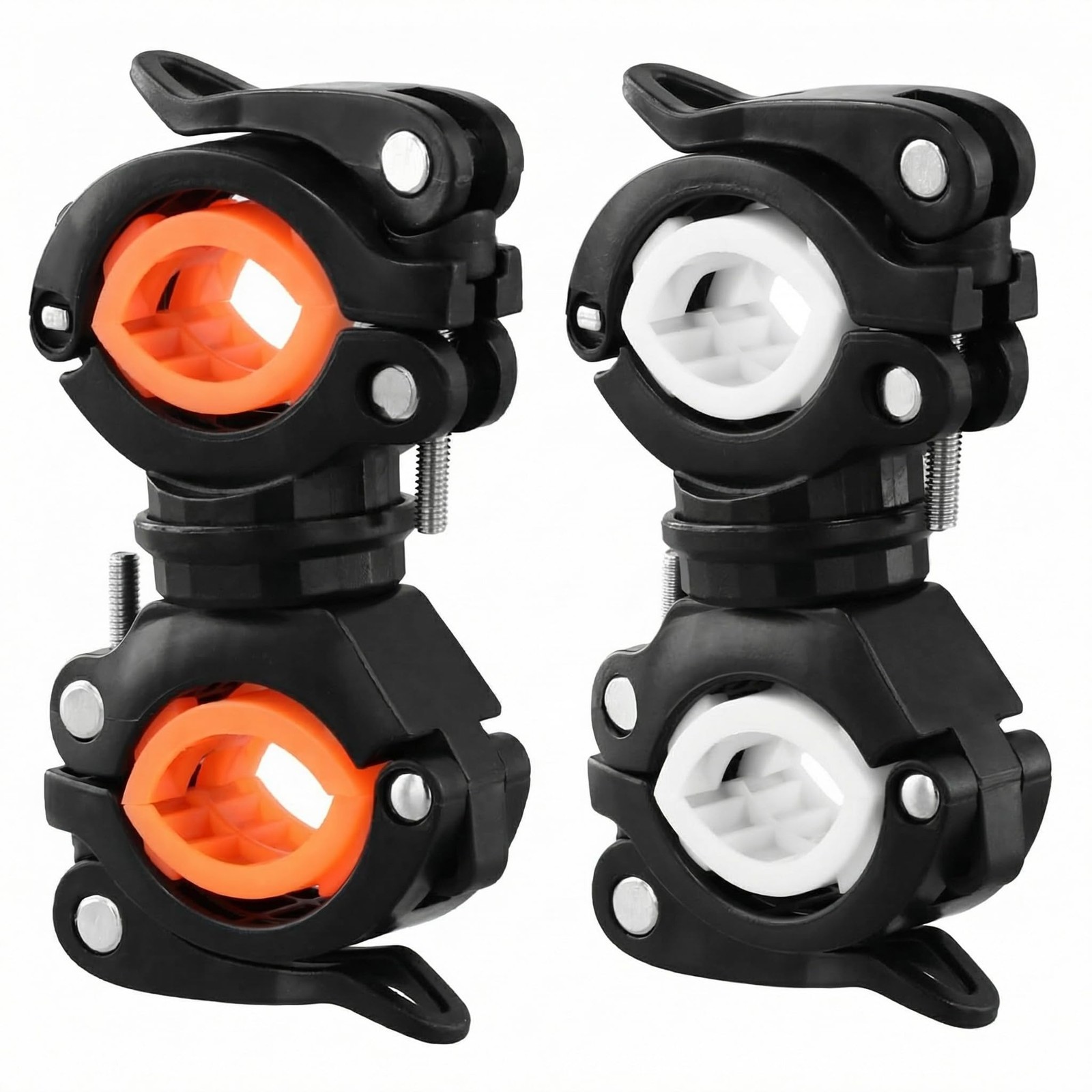 Pince à vélo lampe de poche support de lumière rotatif 360 guidon VTT VTC