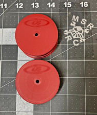 DE Racing Speedline wheels RED with 10mm Hex Front(2) Team Associated, Kyosho, 