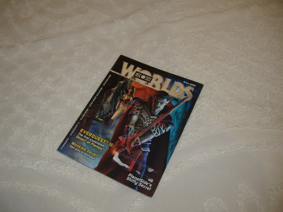 EVERQUEST SIGNED BY BRAD MCQUAID!, RARE SOE WORLDS MAGAZINE - Image 3 of 4