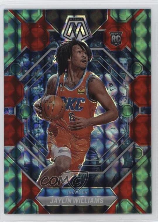 2022 Mosaic Rookies Choice Red & Green Prizm Jaylin Williams #241 Rookie RC 1u6