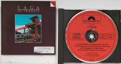 SAGA In Transit CD West Germany 1983 RED FACE King Crimson no black Target blue