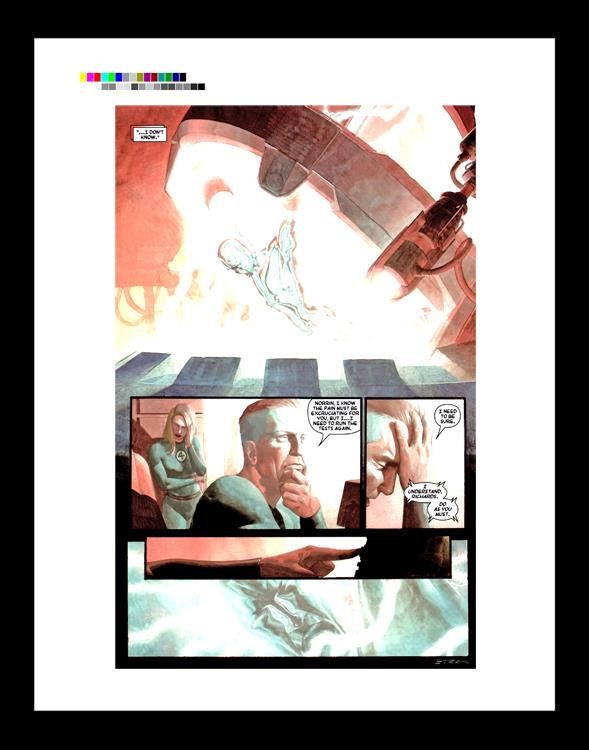 Esad Ribic Silver Surfer: Requiem #4 Rare Production Art Pg 8