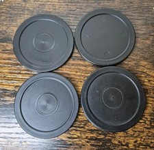 Black Replacement Air Hockey Puck Set of 4 2-1/2" pucks For Small Table