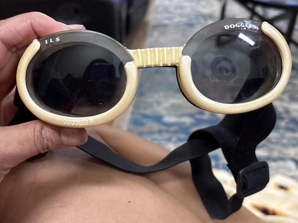 Doggles ILS Dog Goggles Sunglasses Flames / beige tinted Lens  Large - Image 2 of 4