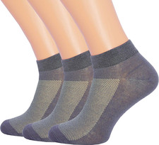 3 Pack Unisex Ultra Thin Breathable Dry Fit Low Cut Running Ankle Socks black wh