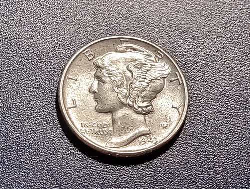 Gem BU FSB 1943-P Mercury Dime