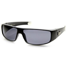 Locs Flat Top Wrap OG Gangsta Hardcore Sunglasses Matte-Black 