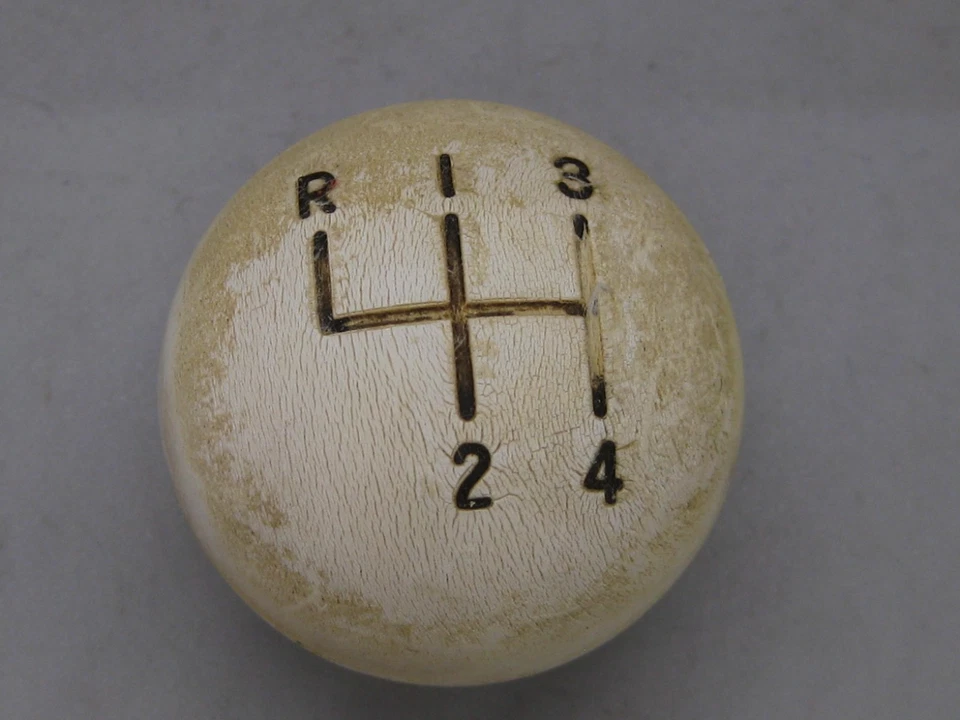 Accesorio de perilla de 4 velocidades blanco de colección años 60 Hurst Chevrolet Impala Hot Rod ¡Original! Foto 3 de 4