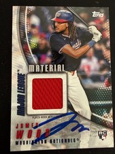 2025 Topps Major League Material James Wood MLM2-JW Auto AU JSA Certified w/Cert