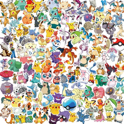 Pack of 50 POKÉMON Stickers (Assorted) – Kids’ Toy & Game Stickers
