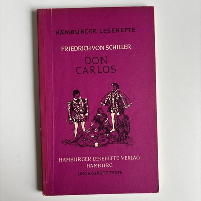 Don Carlos Hamburger Leseheft Friedrich von Schiller