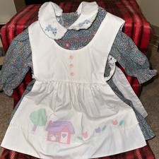 Vintage Polly Flinders Smocked Floral Dress Size 3T