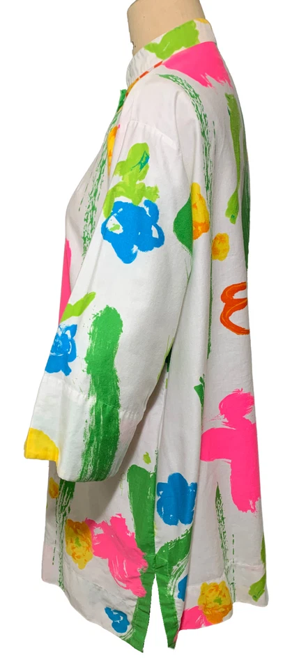 CATHERINE OGUST PENTHOUSE GALLERY Vintage 70s/80s Women's Tunic Dress - Sz M/L - Image 3 of 4