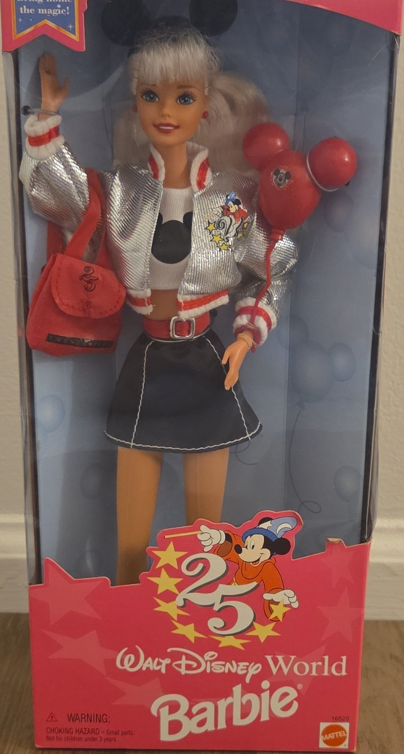 Mattel Barbie Disney World 25th Anniversary Special Edition New In Box 16525