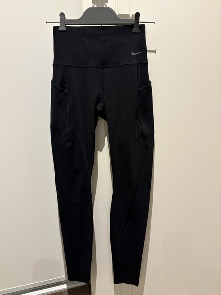 Nike Dri-Fit Women’s Black High Rise Pocket Ankle Leggings Size S Yoga Gym Run