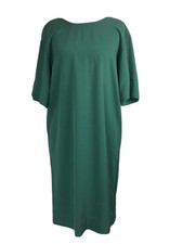 Everlane Dress US2 UK6/8 The Japanese GoWeave Zip Tee Emerald Green Zip Back