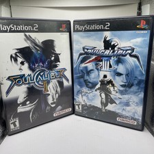 Soul Calibur 1 & III (Sony PlayStation 2 CIB w/Manual Demo Discs Games Scratched